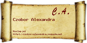 Czobor Alexandra névjegykártya